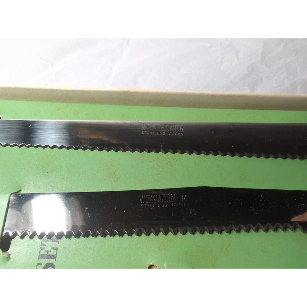 NIB Westerner 5 Piece Kitchen Knife Set Rosewood Handles Stainless Blade Japan